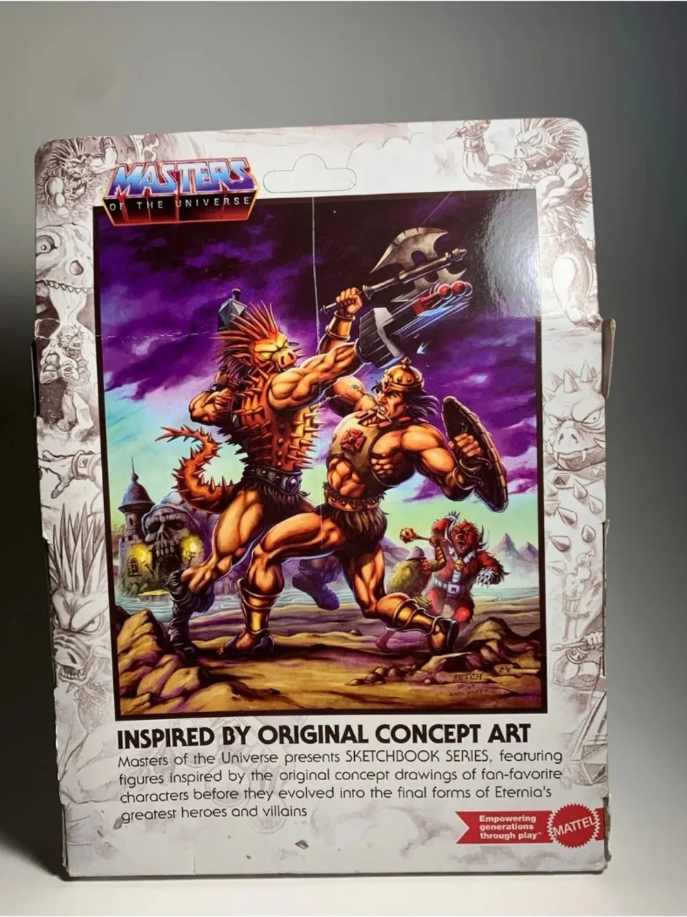 Masters of the Universe Origins Sketchbook Series Concept Art SPIKOR Figure